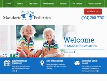 Tablet Screenshot of mandarinpediatrics.com